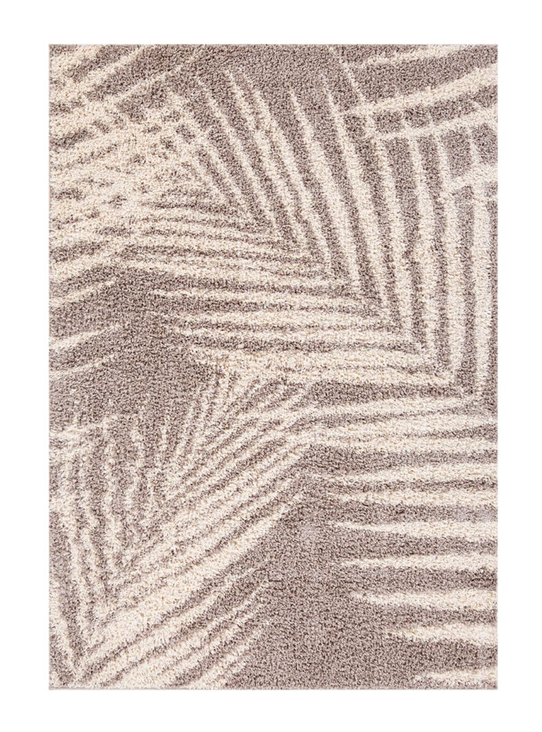 Alfombra Shaggy Guiza 150x200 cm Café-0