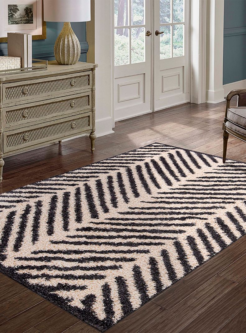 Alfombra Shaggy Guiza 150x200 cm Melange-2