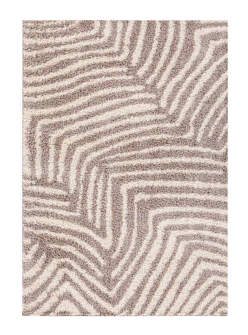 Alfombra Shaggy Guiza 170x230 cm Beige-0