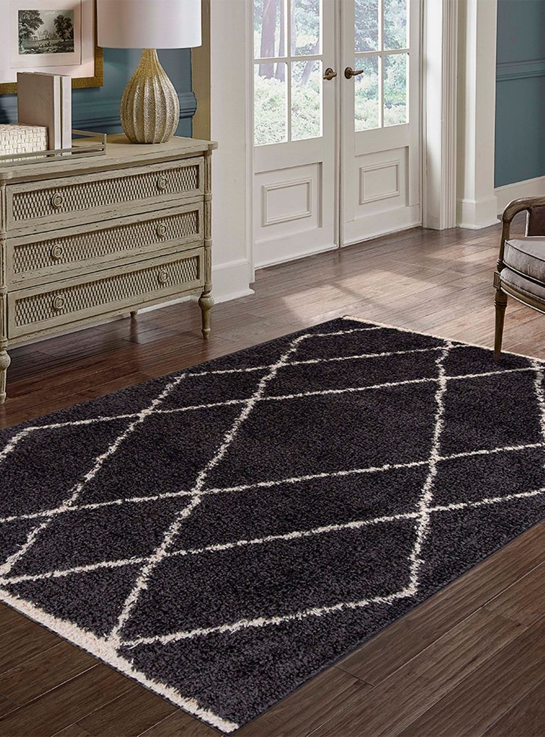 Alfombra Shaggy Guiza 170x230 cm Marengo-2