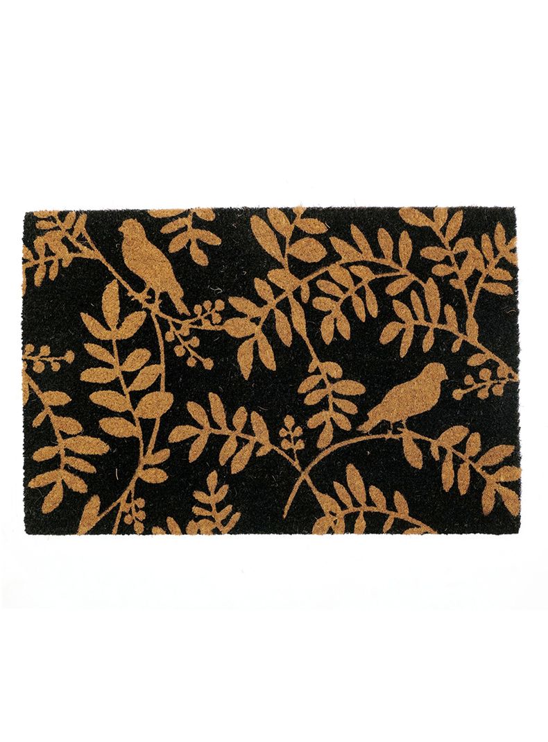 Limpiapiés Leaves 45x75 cm Café-0
