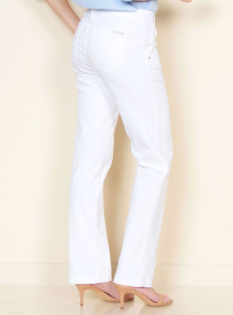 Jeans Recto Cargo Tiro Alto Pretina Básica-1