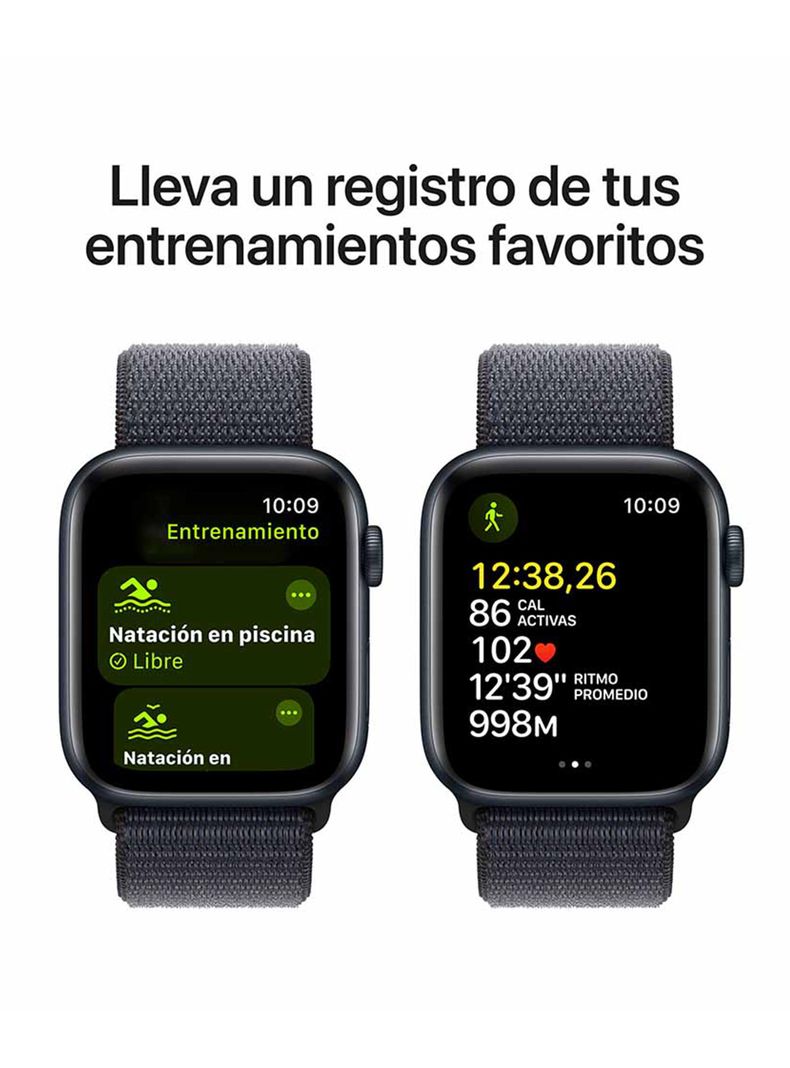 Apple Watch SE GPS Caja Aluminio Medianoche 44mm Correa Loop Deportiva Tinta-5