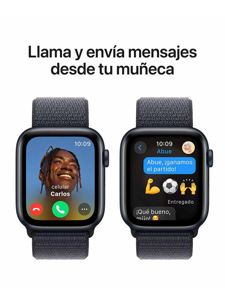 Apple Watch SE GPS Caja Aluminio Medianoche 44mm Correa Loop Deportiva Tinta-3