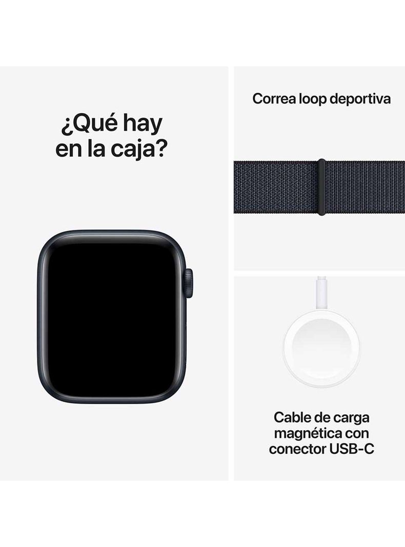 Apple Watch SE GPS Caja Aluminio Medianoche 44mm Correa Loop Deportiva Tinta-6