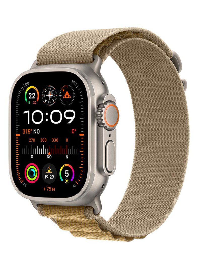 Apple Watch Ultra 2 GPS + Cellular Caja Titanio Natural 49mm Correa Loop Alpine Canela Talla M-0