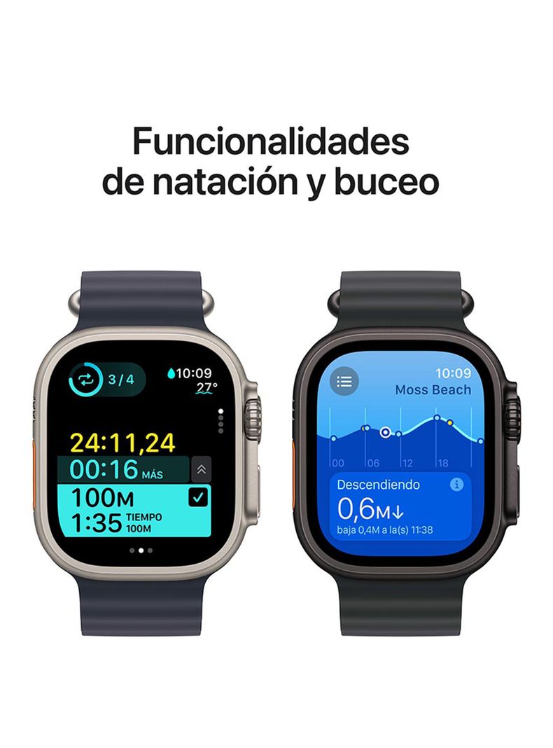Apple Watch Ultra 2 GPS + Cellular Caja Titanio Natural 49mm Correa Loop Alpine Canela Talla M-4