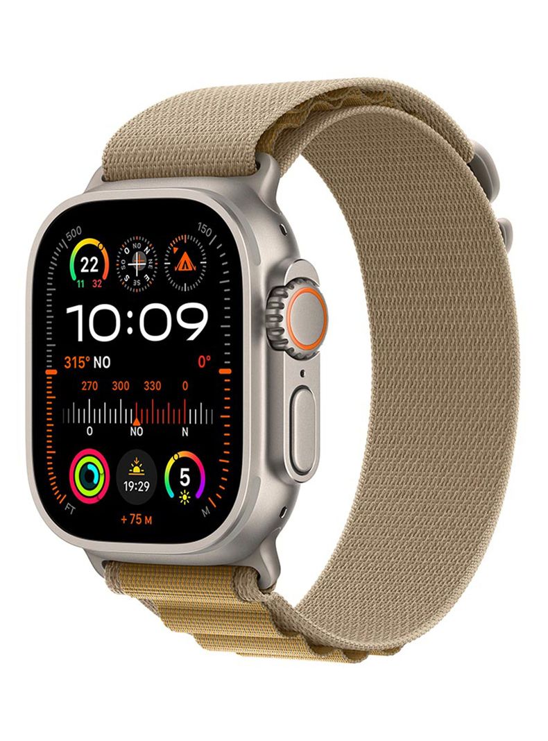 Apple Watch Ultra 2 GPS + Cellular Caja Titanio Natural 49mm Correa Loop Alpine Canela Talla L-0