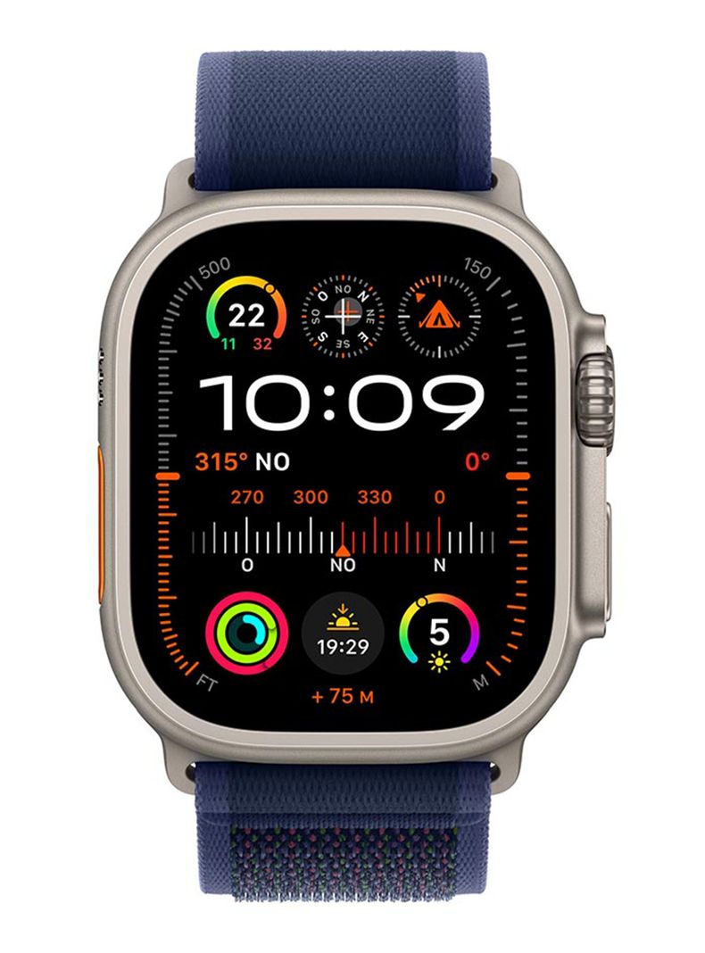Apple Watch Ultra 2 GPS + Cellular Caja Titanio Natural 49mm Correa Loop Trail Azul Talla M/L-1