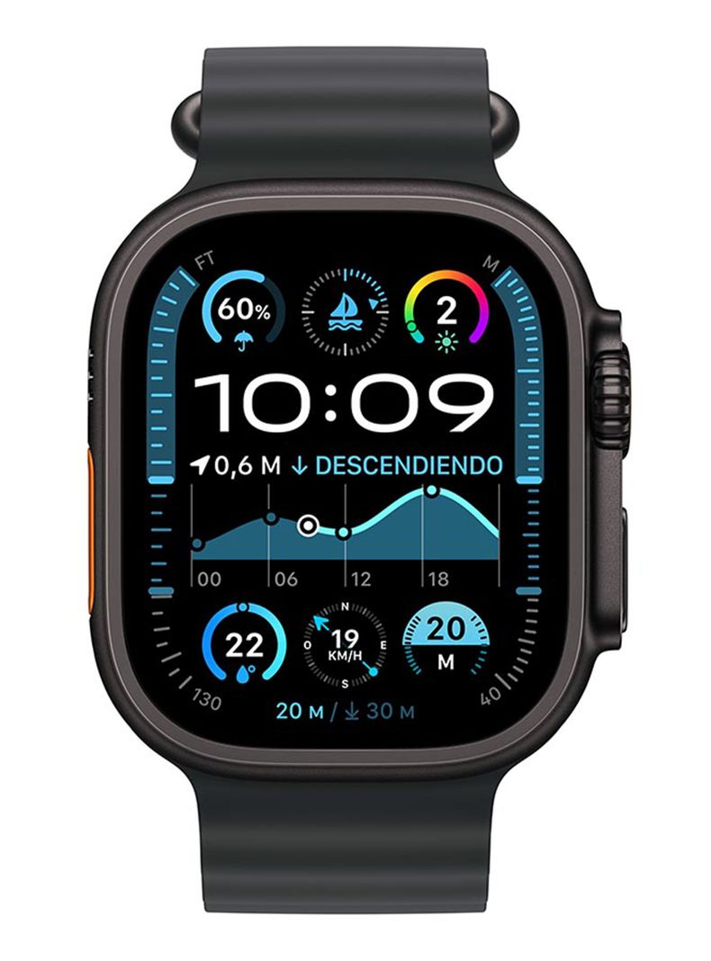 Apple Watch Ultra 2 GPS + Cellular Caja Titanio Negro 49 mm Correa Ocean Negra-1