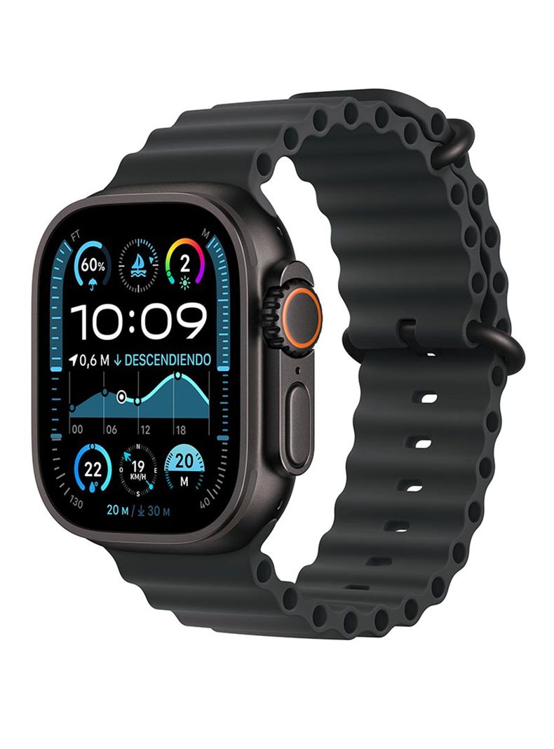 Apple Watch Ultra 2 GPS + Cellular Caja Titanio Negro 49 mm Correa Ocean Negra-0