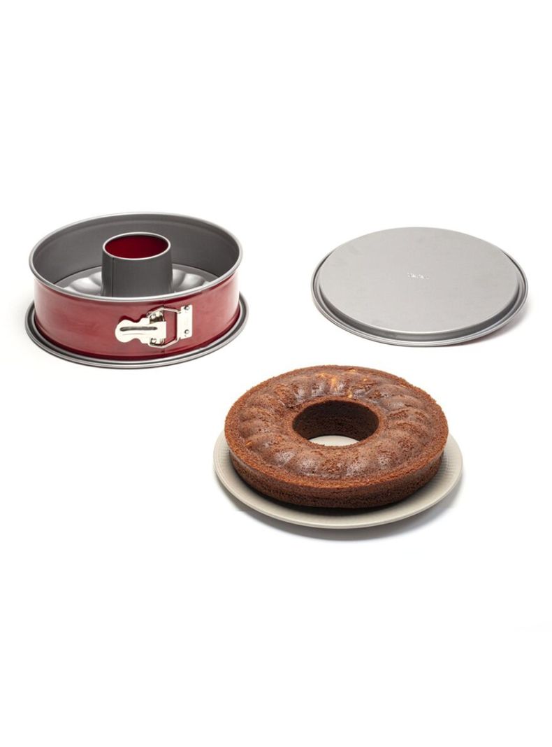 Molde Torta 25 cm Desmontable Delibake Rojo-1