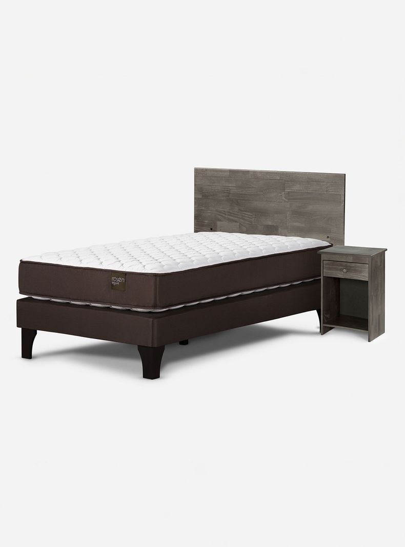 Cama Ergo T 1.5 Plazas Tabor Grafito-0