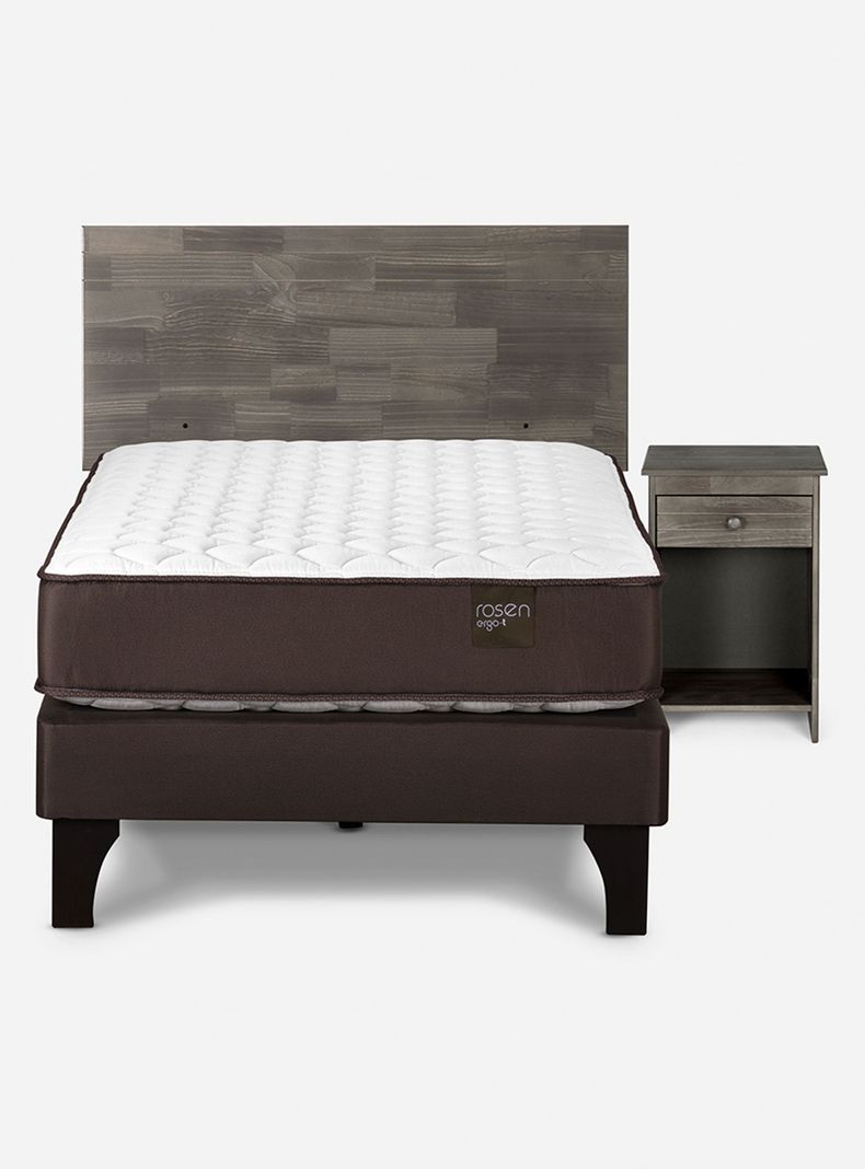 Cama Ergo T 1.5 Plazas Tabor Grafito-1