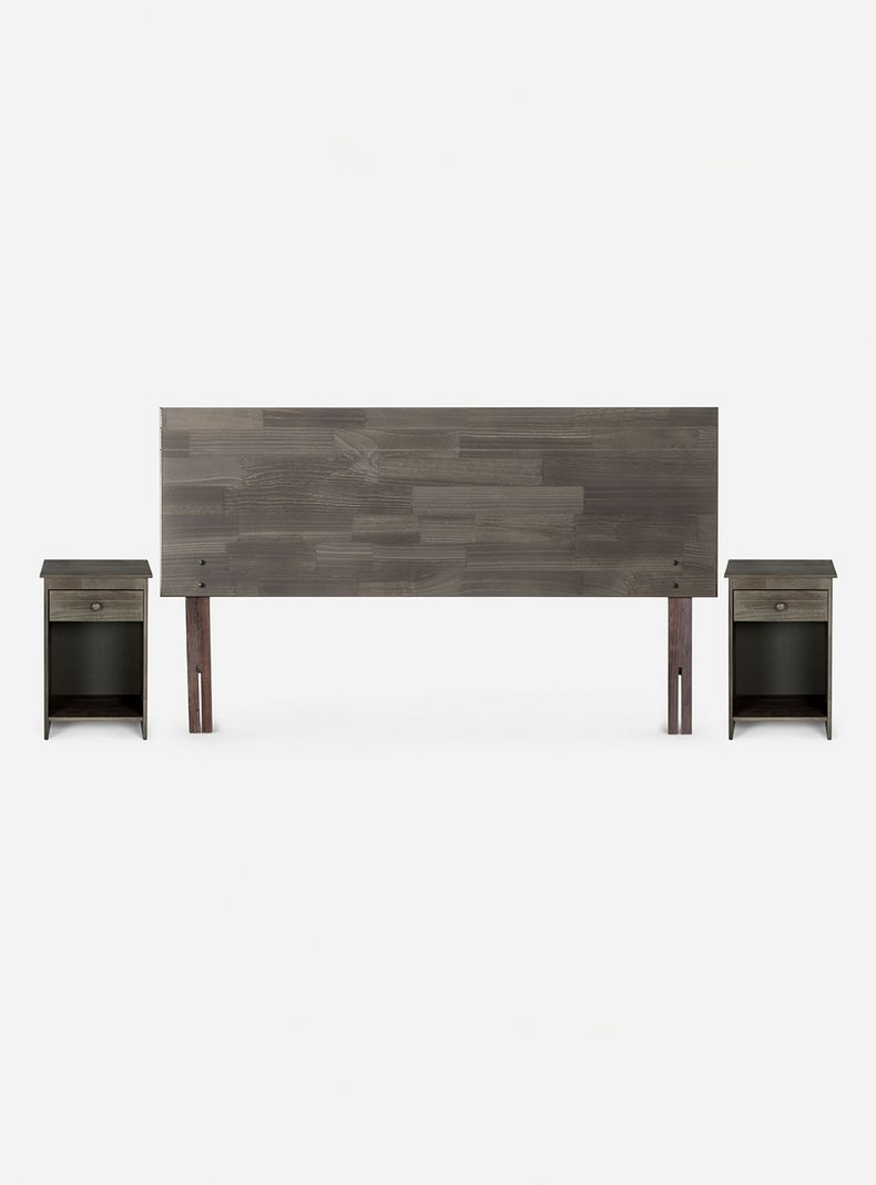 Cama Ergo T 2 Plazas Base Dividida Tabor Grafito-2