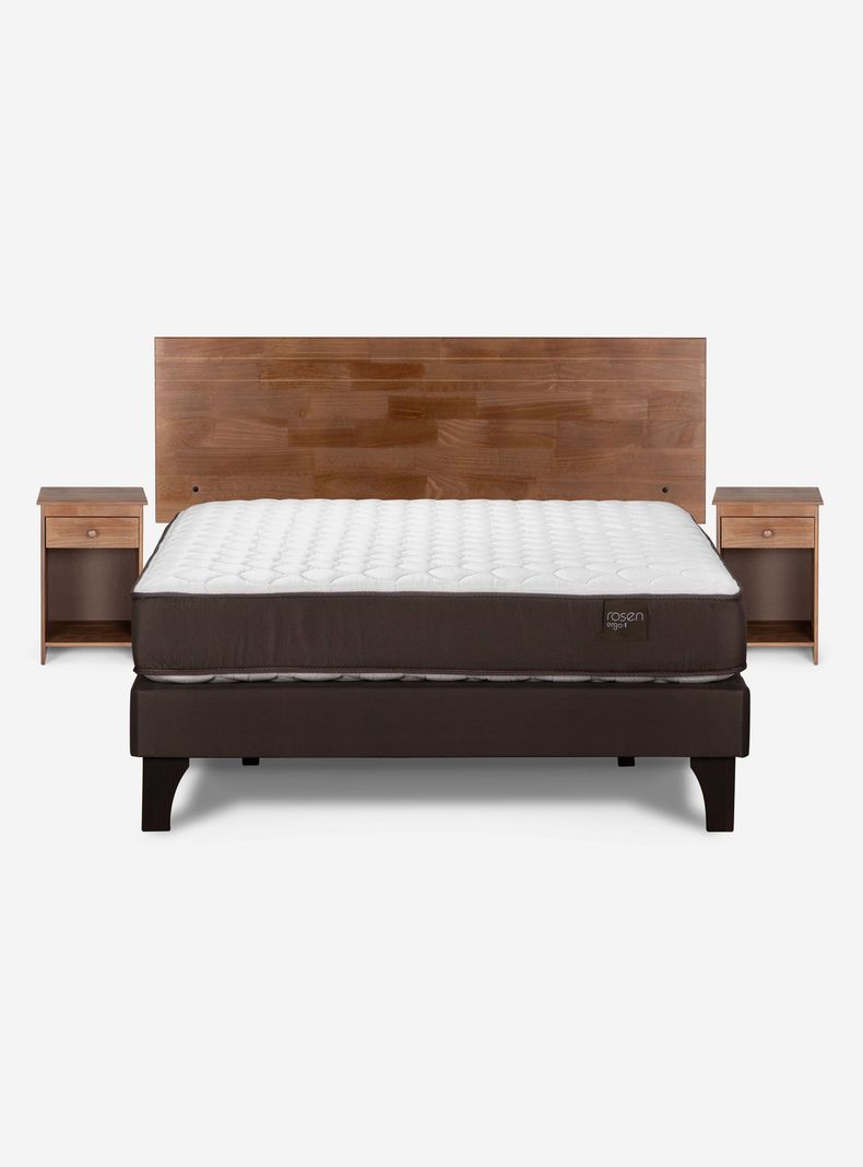 Cama Ergo T 2 Plazas Base Normal Tabor Caramelo-1