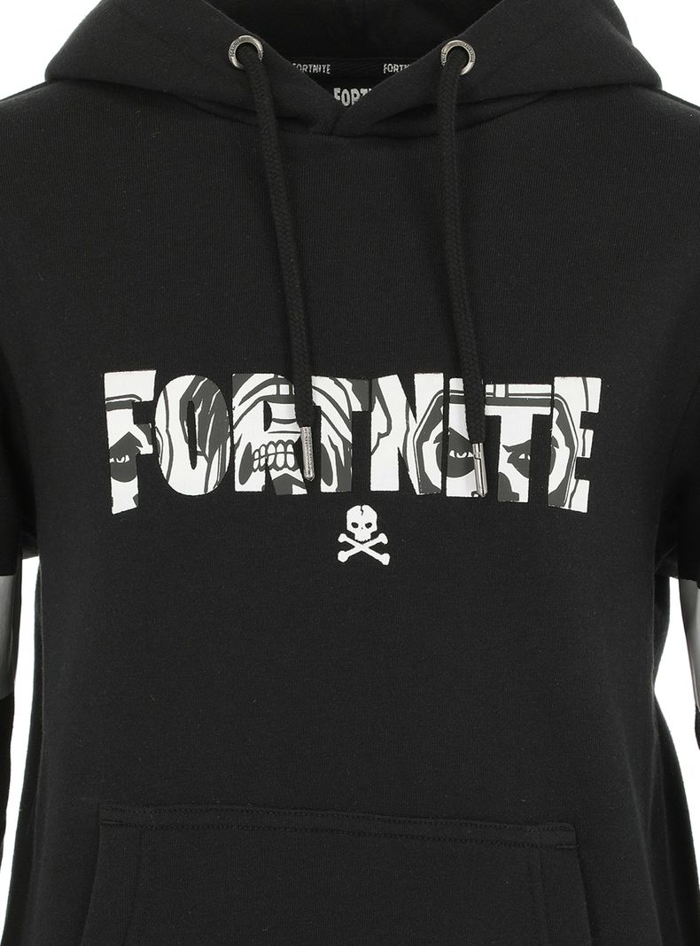 Polerón Hoodie Negro Junior Skull Trooper Fortnite-3