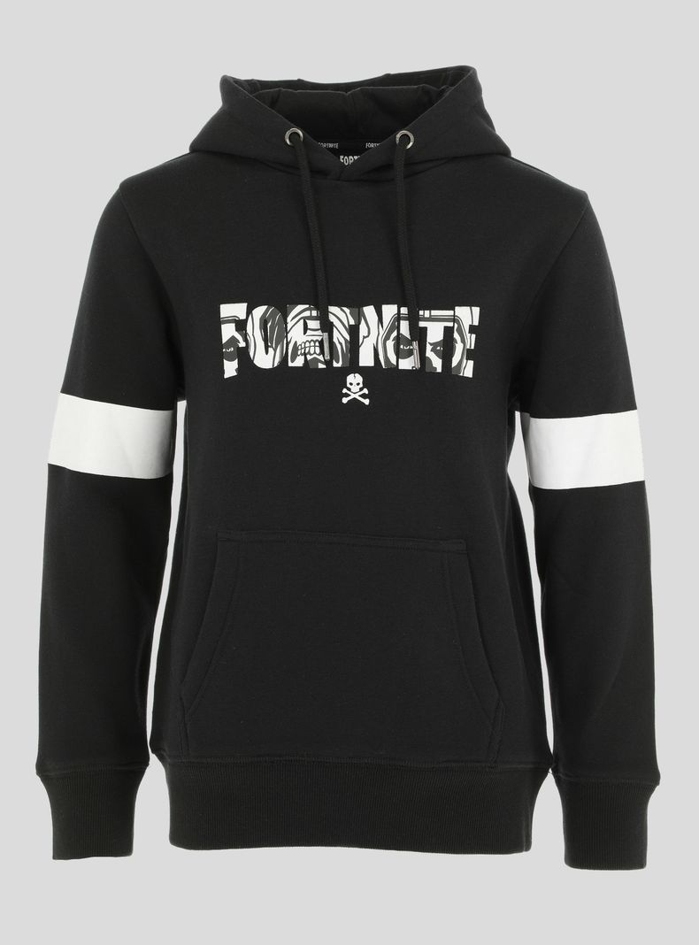 Polerón Hoodie Negro Junior Skull Trooper Fortnite-0