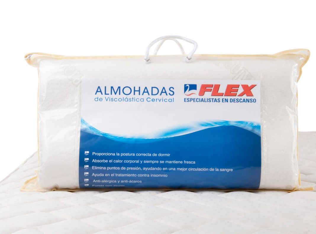 Almohada Viscolástica Cervical 30 x 50 cm Flex