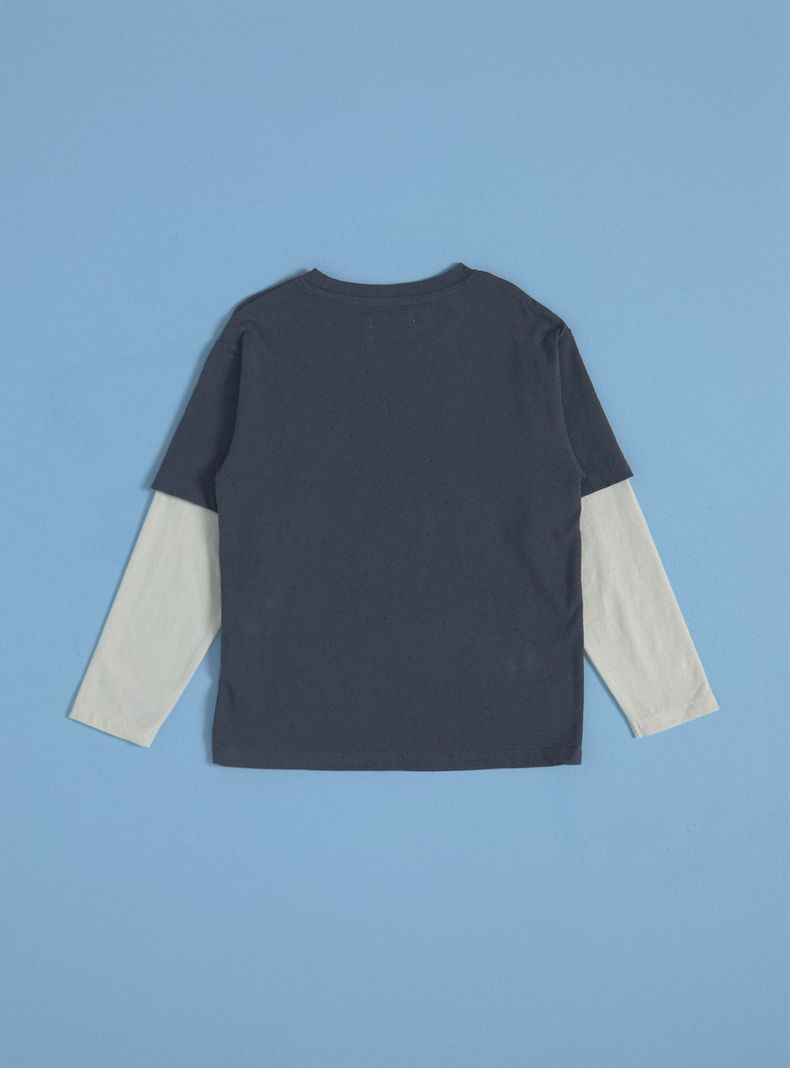 Polera Nep Doble Manga Parche-3