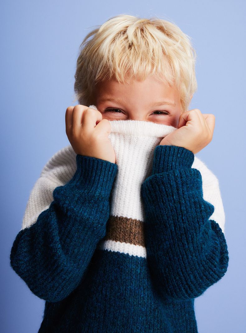 Sweater Color Block Look Lana-1