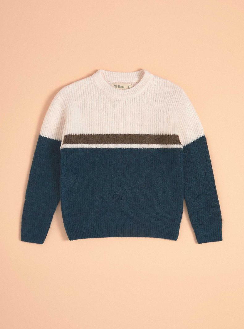 Sweater Color Block Look Lana-2