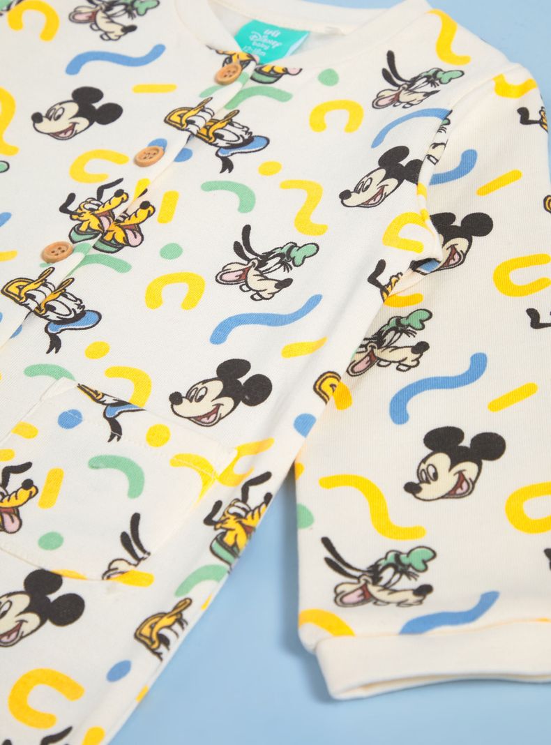 Osito de Mickey con Botones de Madera-2