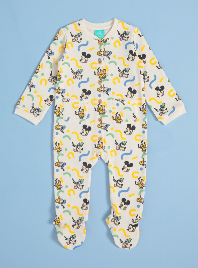 Osito de Mickey con Botones de Madera-0