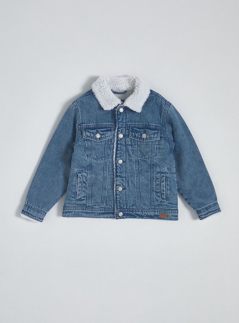 Chaqueta Denim Forrada Sherpa-0