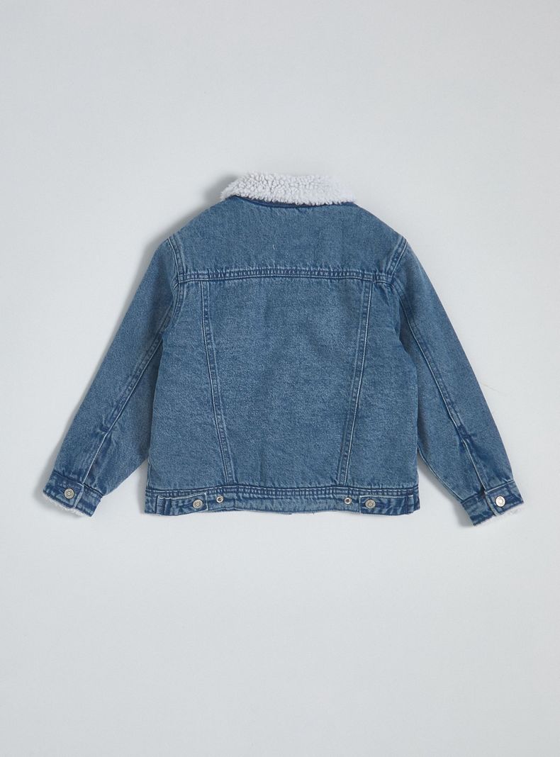 Chaqueta Denim Forrada Sherpa-1