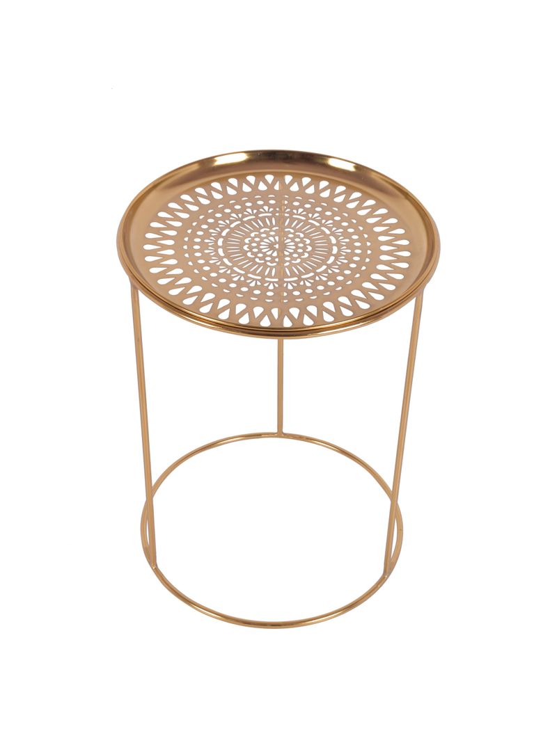 Mesa Lateral Tallada Metal 40 cm-1