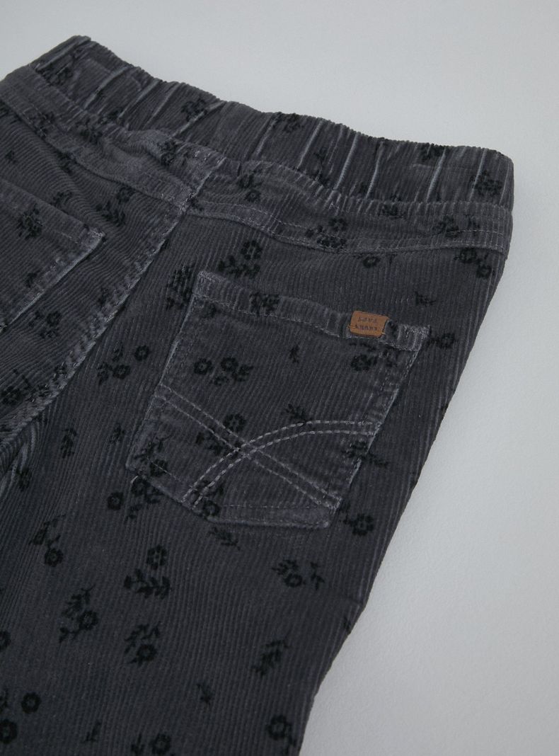 Pantalón Cotelé Estampado-1