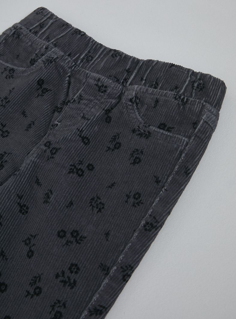 Pantalón Cotelé Estampado-4