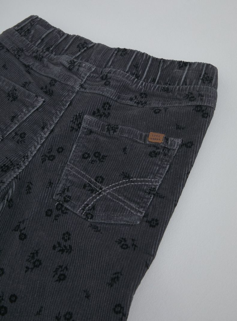 Pantalón Cotelé Estampado-3