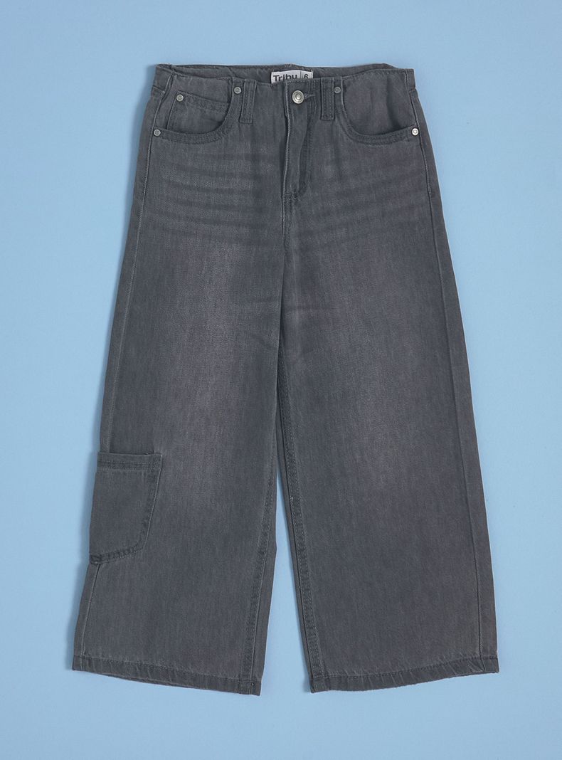 Jeans Pierna Ancha Cargo-2
