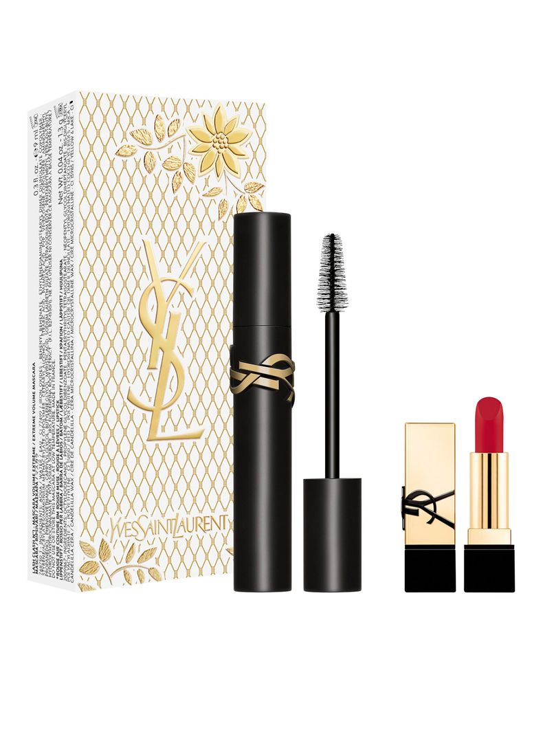 Set Maquillaje Máscara de Pestañas Lash Clash + Mini Labial Rouge Pur Couture RM-1