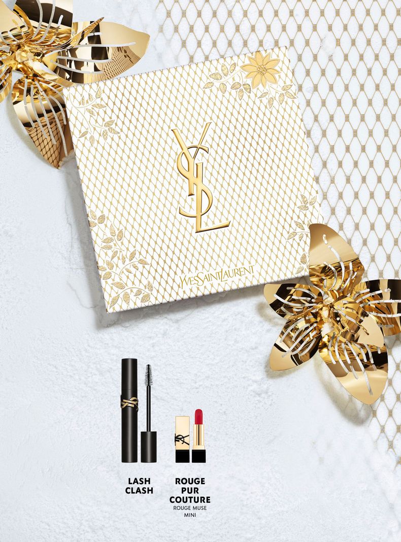 Set Maquillaje Máscara de Pestañas Lash Clash + Mini Labial Rouge Pur Couture RM-3