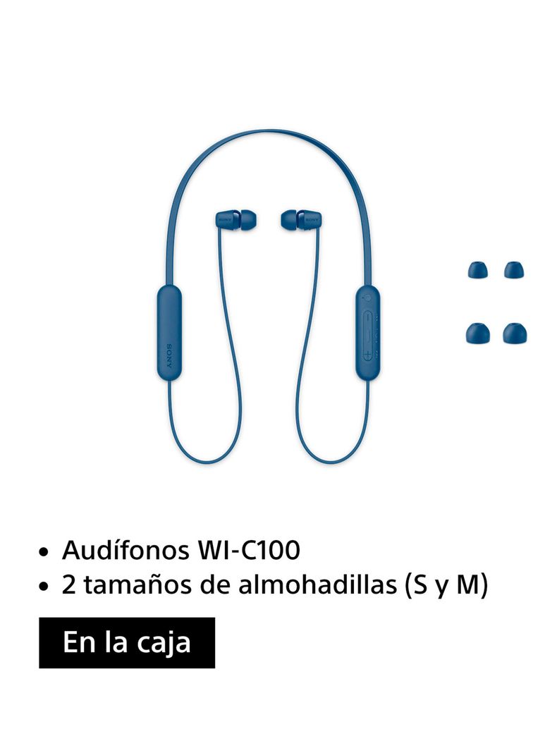 Audífonos Internos Inalámbricos WI-C100 Azul-1