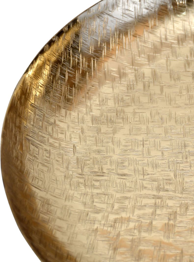 Plato Decorativo Dorado 30 cm-2