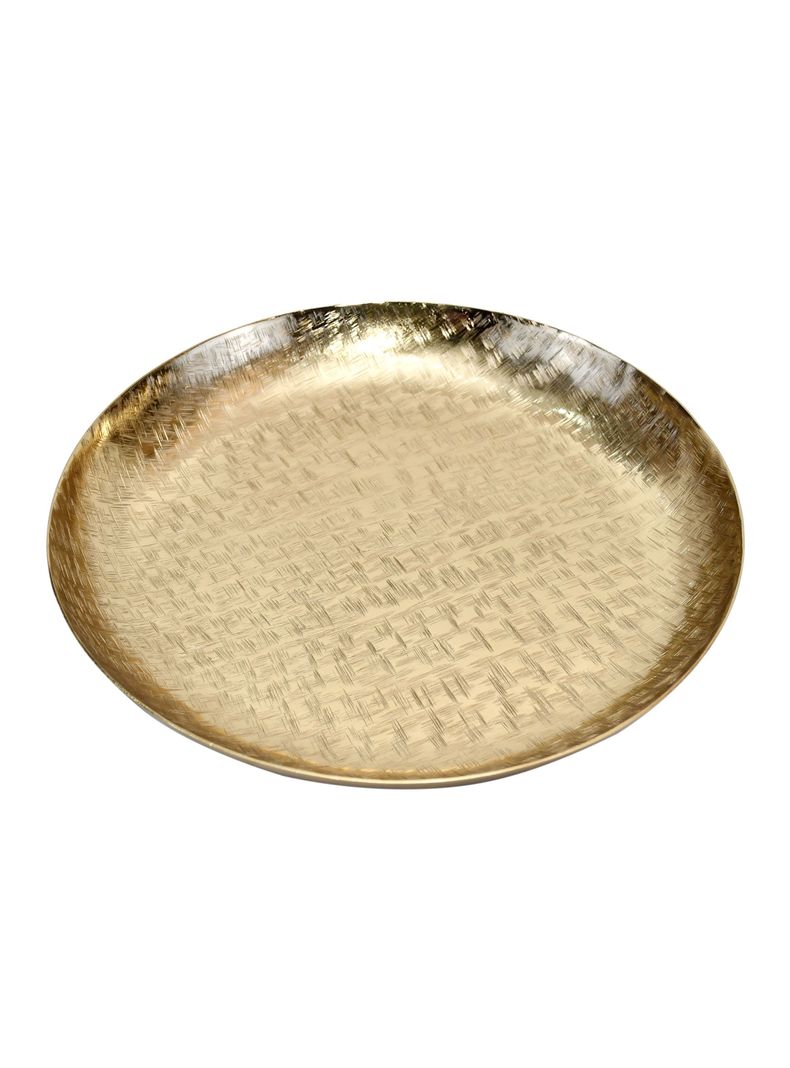 Plato Decorativo Dorado 30 cm-1