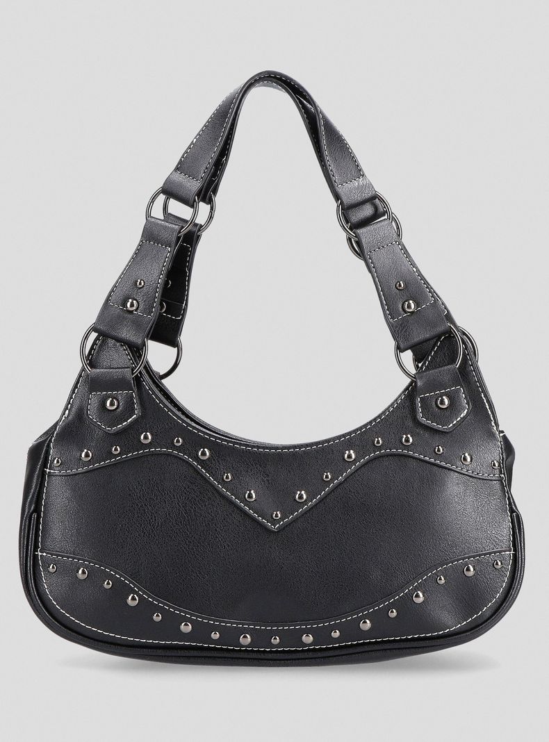 Cartera de Hombro Detalle Boho con Tachas-2
