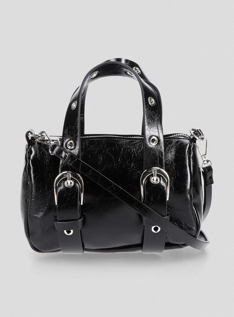 Cartera Tipo Mini Bandolera Ojetillos-0