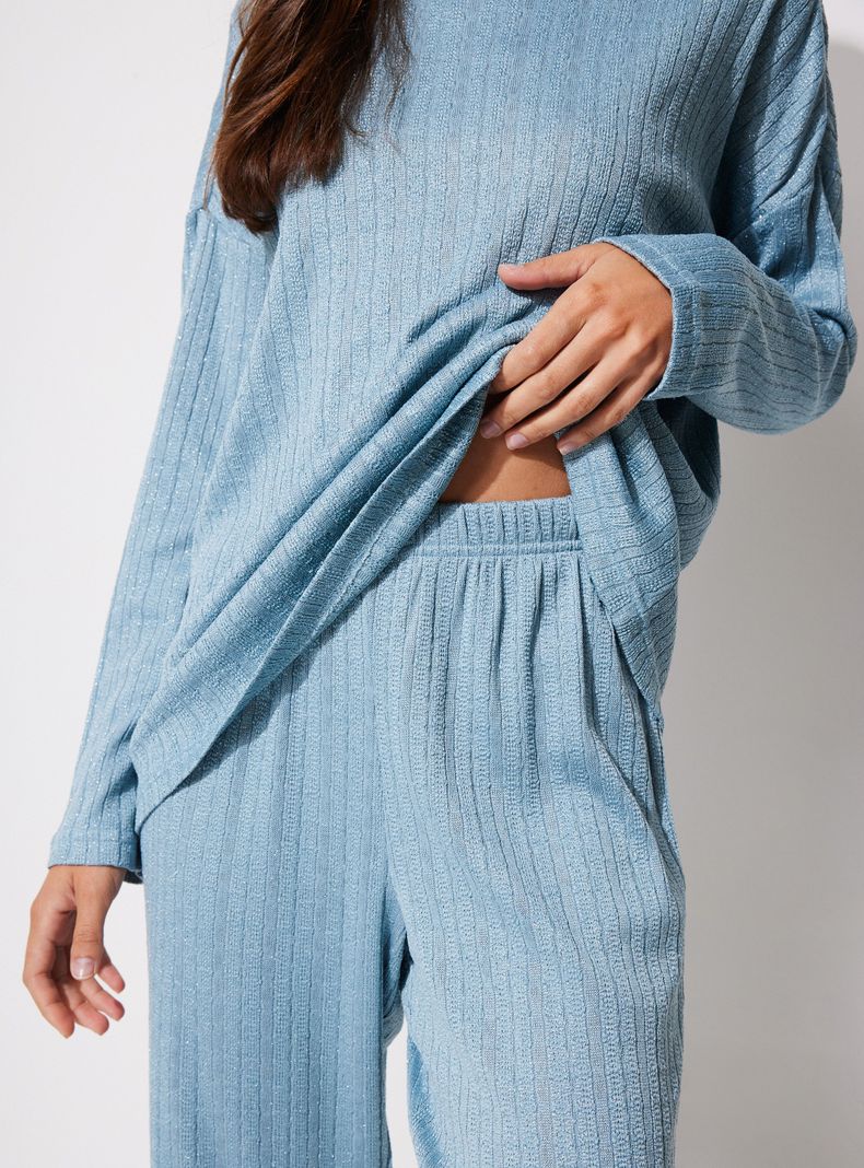 Pijama 1 Color Tela Tejida Fantasía-3