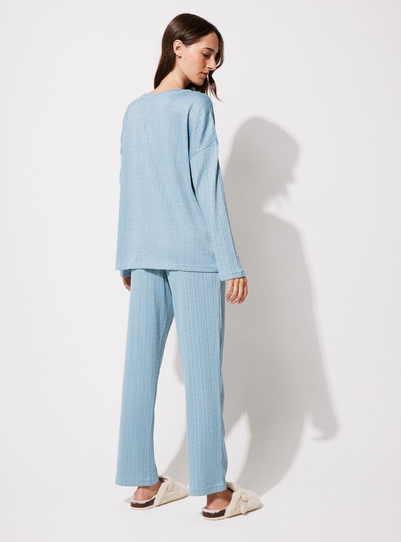 Pijama 1 Color Tela Tejida Fantasía-5