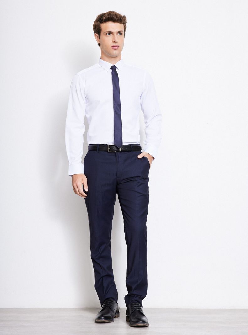 Camisa Slim Fit en Texturas-4