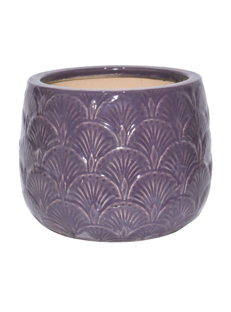 Macetero Morado 22 cm-0