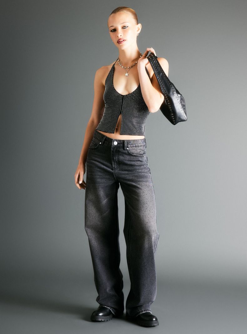Jeans con Brillo Strass-4