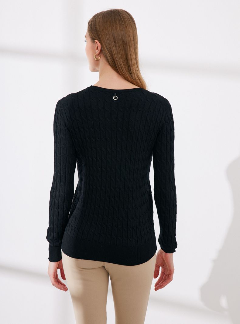 Sweater Básico Trenzado-1