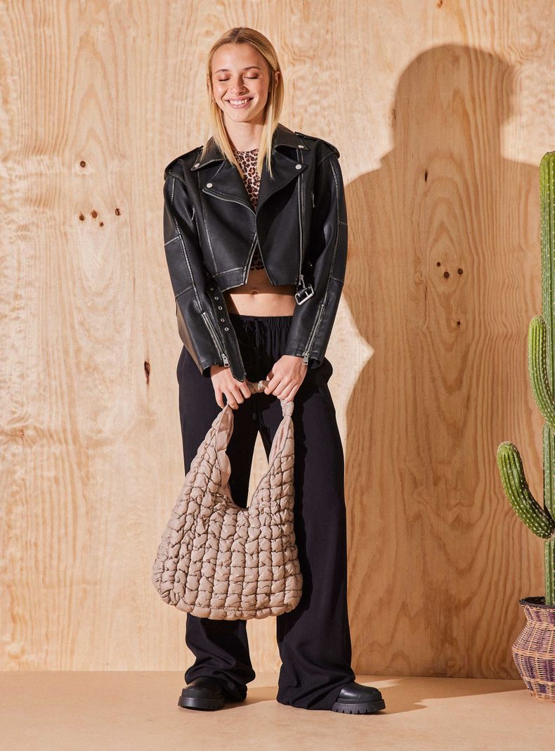 Chaqueta Biker Crop Moda-4