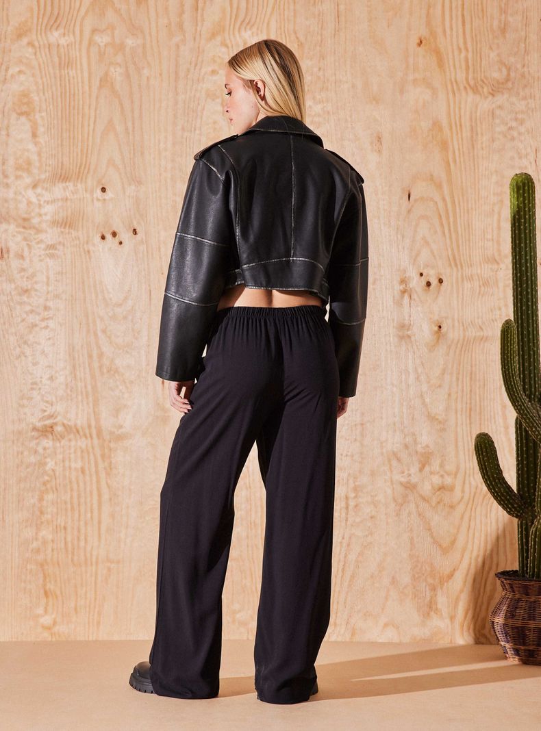 Chaqueta Biker Crop Moda-5